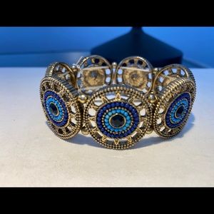 Boho Elastic bracelet mixed media